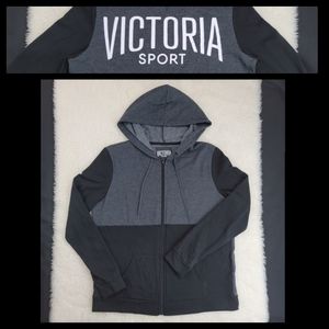 Victoria Sport Front Zip Fleece Hoodie Sz M